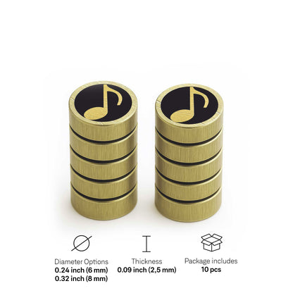 Musical Note - Mini Pins as Guitar Dots