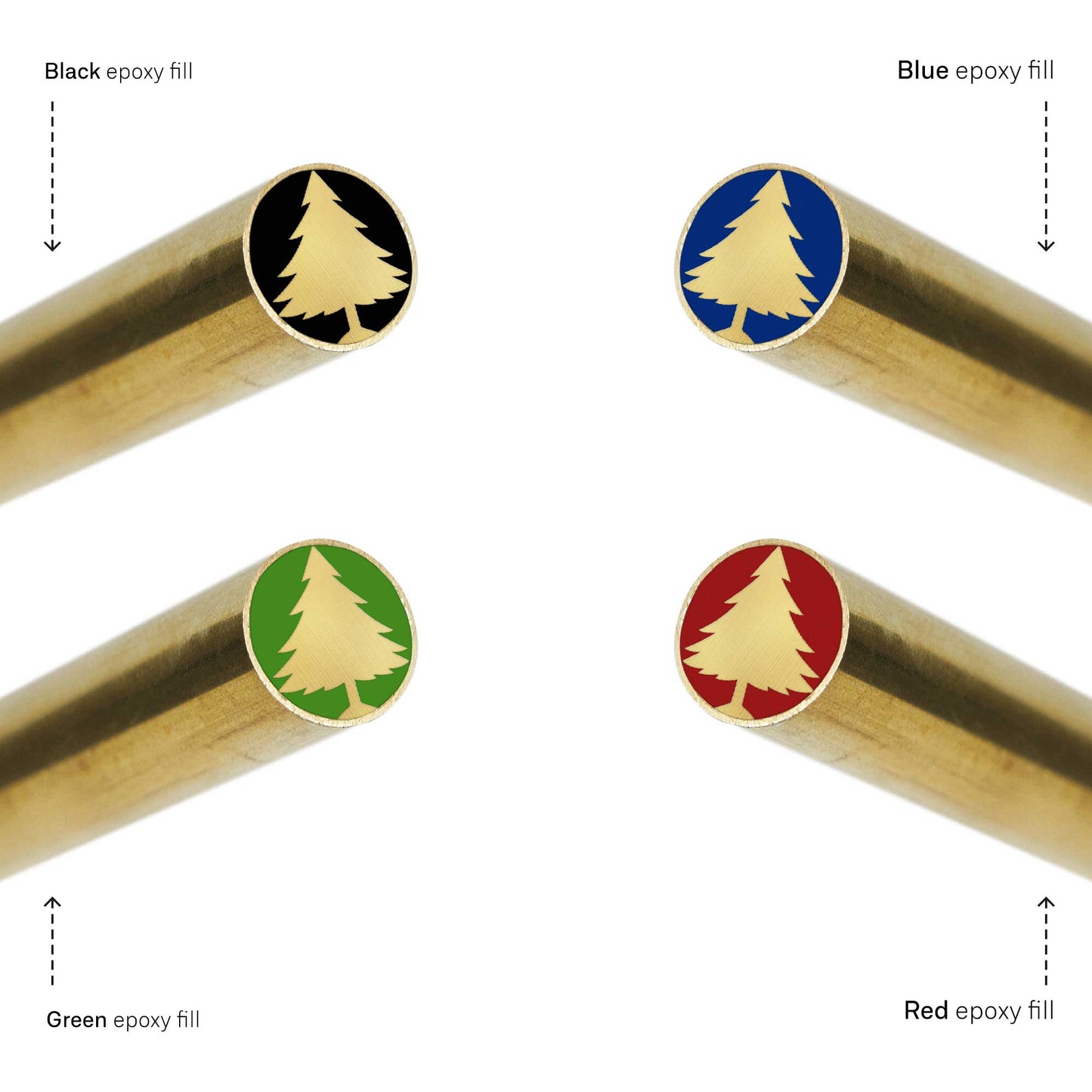 Sugar Pine Tree 1017 - EDM Mosaic Knife Pin