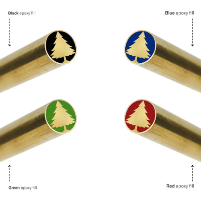 Sugar Pine Tree 1017 - EDM Mosaic Knife Pin