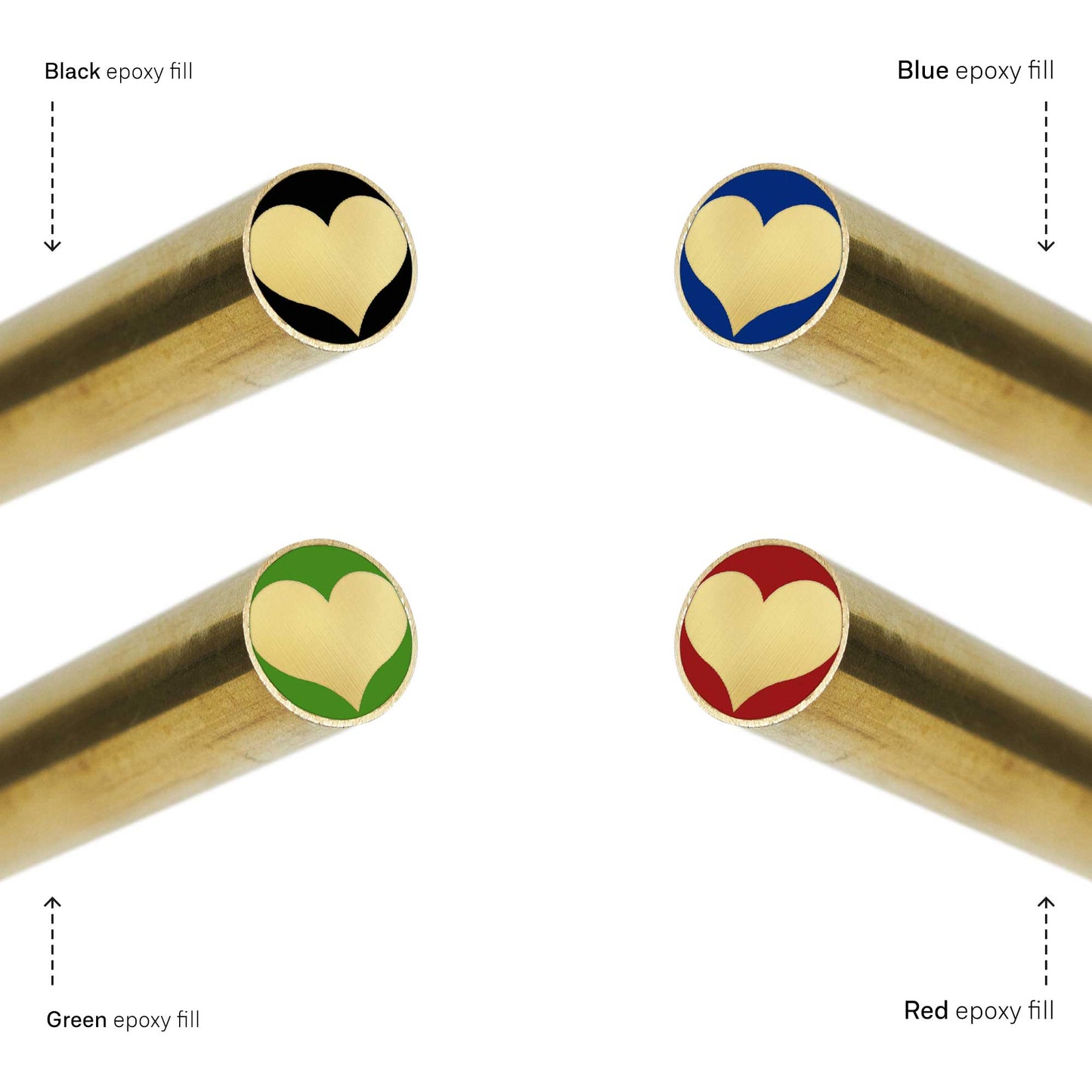 Heart 3025 - EDM Mosaic Knife Pin