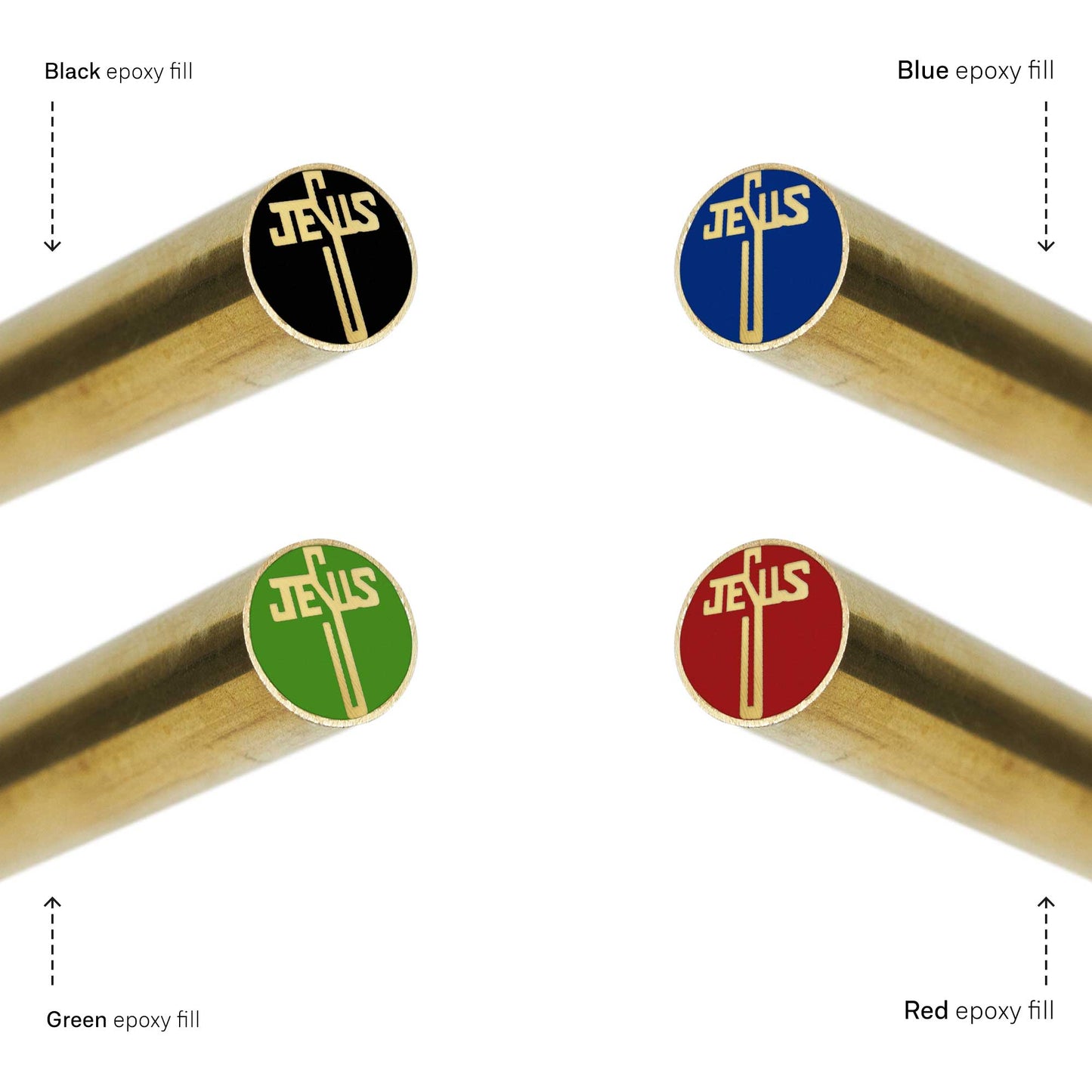 Cross 3115 - EDM Mosaic Knife Pin