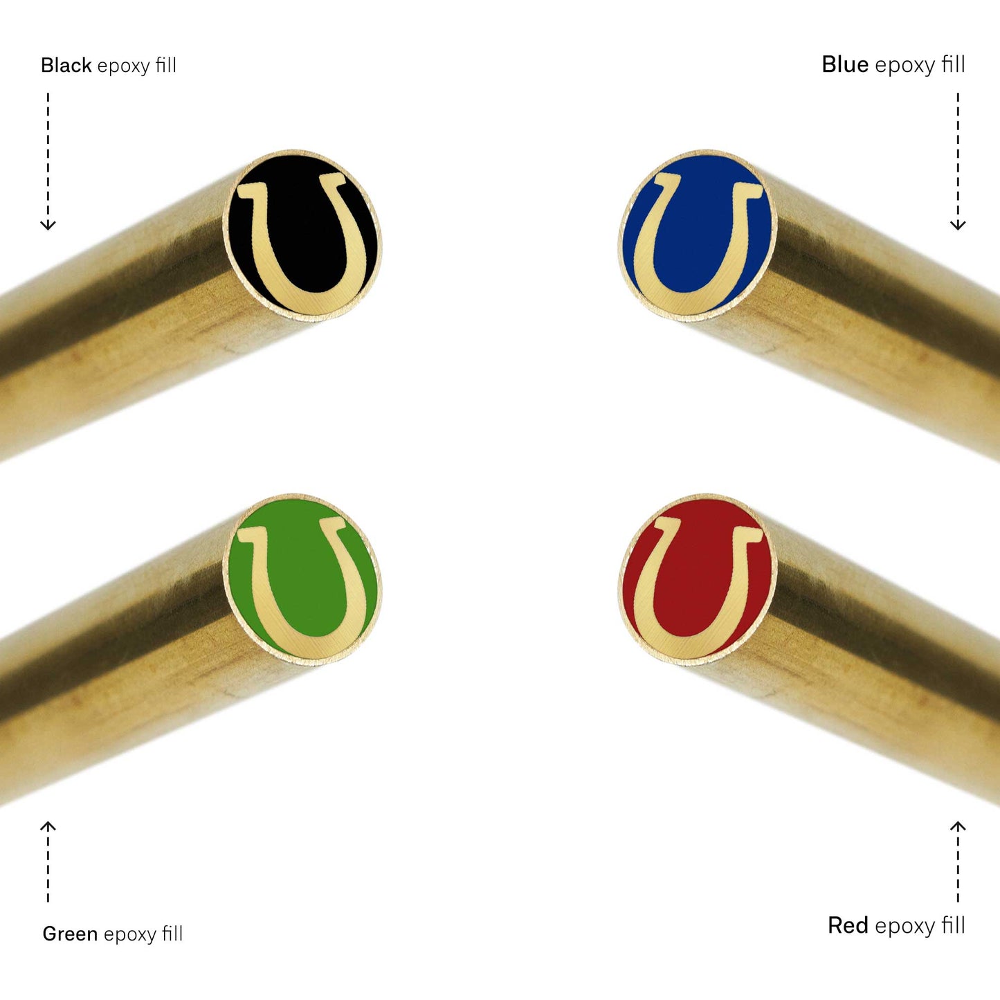 Horse Shoe 3120 - EDM Mosaic Knife Pin