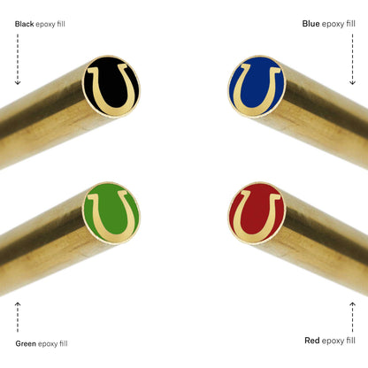 Horse Shoe 3120 - EDM Mosaic Knife Pin