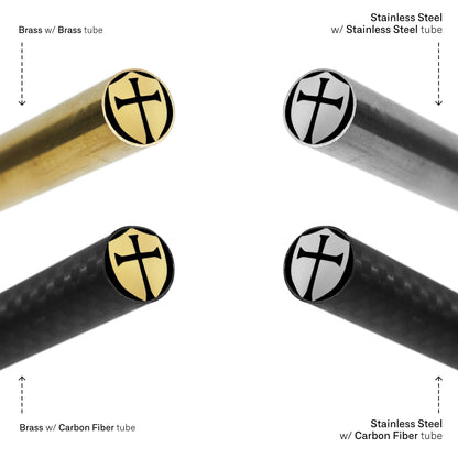 Cross And Shield 3131 - EDM Mosaic Knife Pin