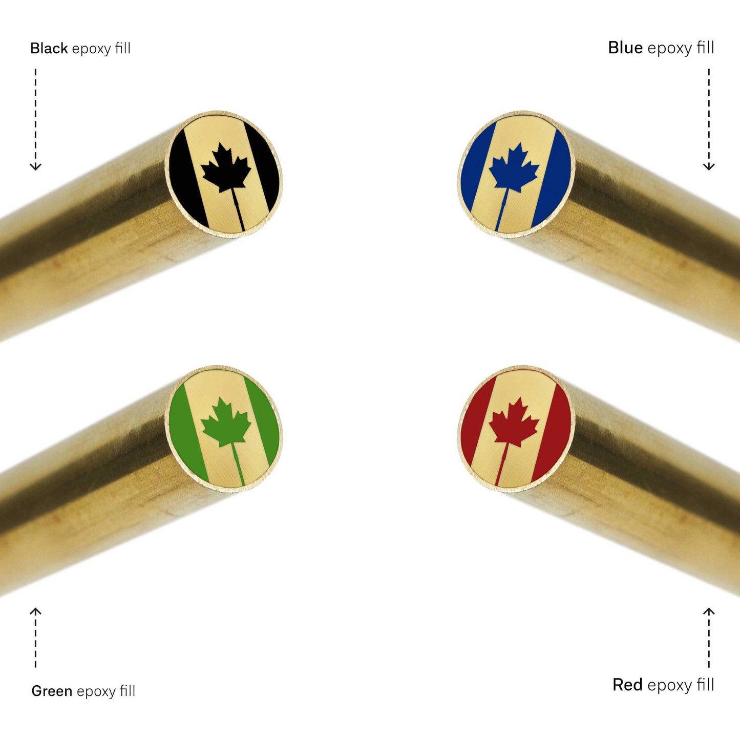 Canadian Flag 4004 - EDM Mosaic Knife Pin