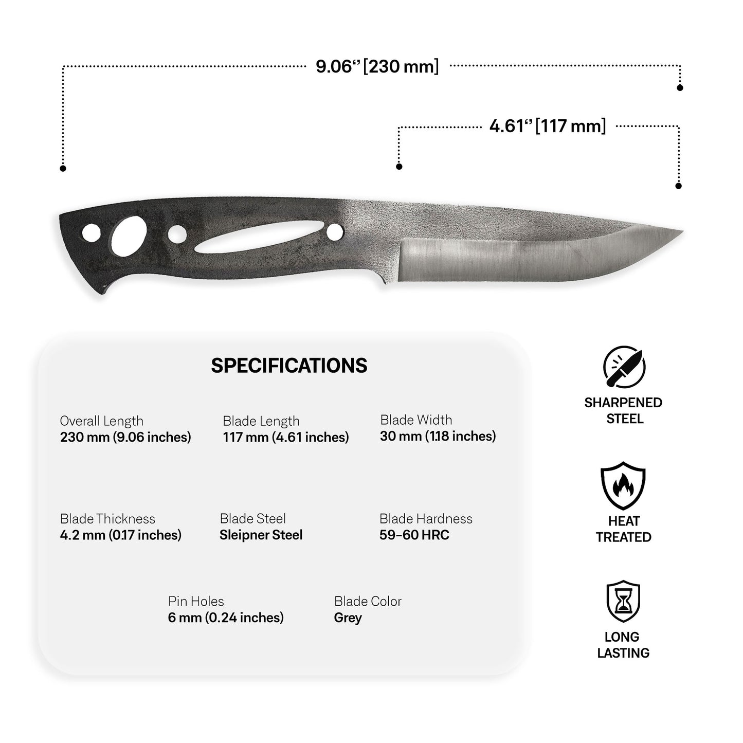 Sleipner Steel Blade Blank - 10