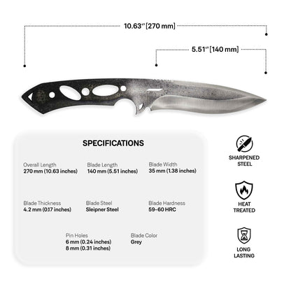 Sleipner Steel Blade Blank - 13