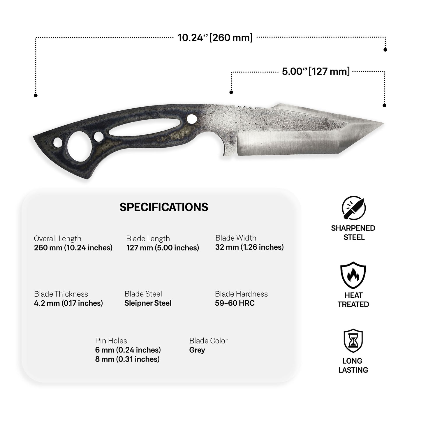 Sleipner Steel Blade Blank - 16