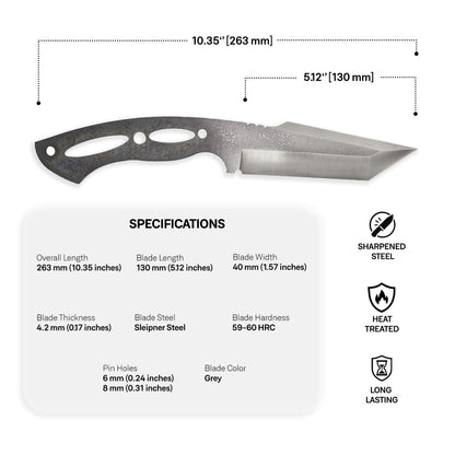 Sleipner Steel Blade Blank - 17