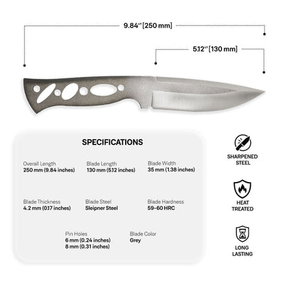 Sleipner Steel Blade Blank - 18