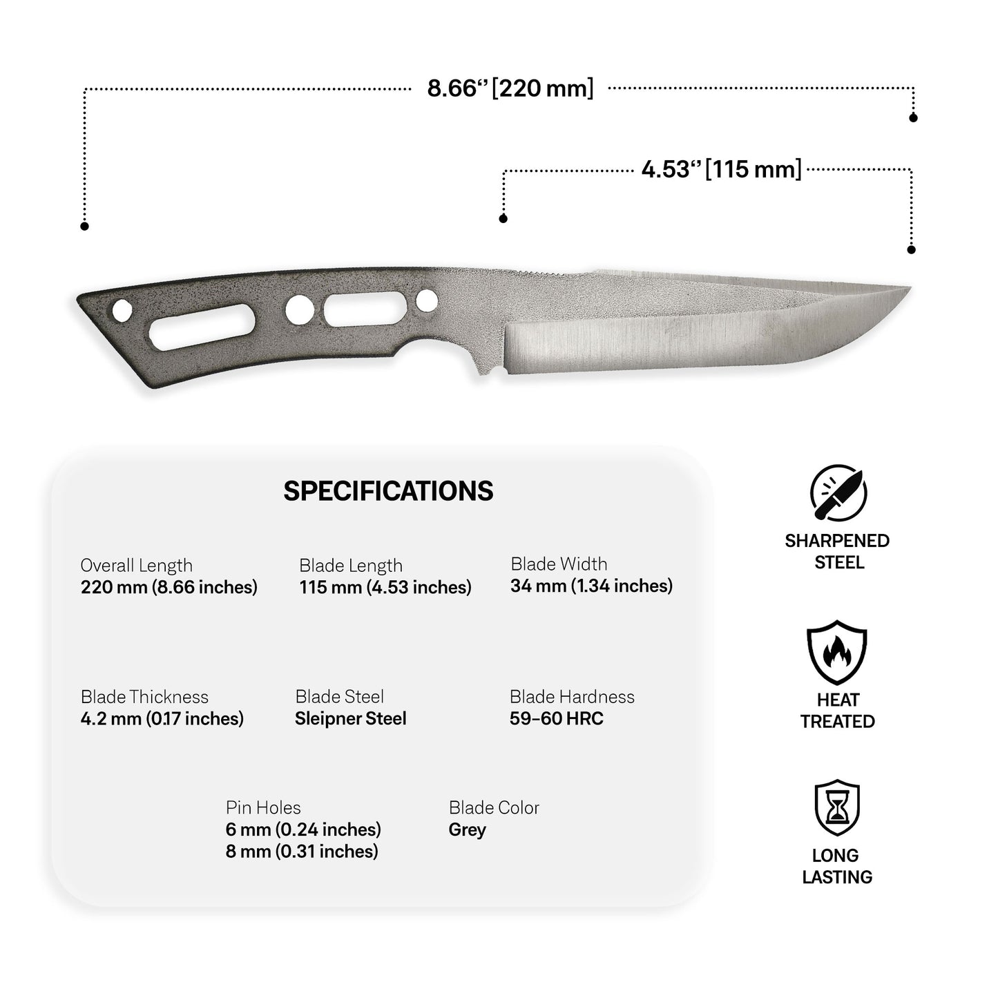 Sleipner Steel Blade Blank - 19