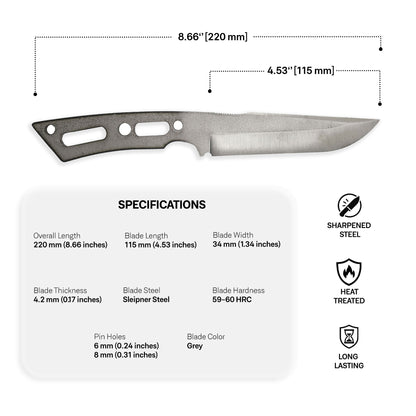 Sleipner Steel Blade Blank - 19
