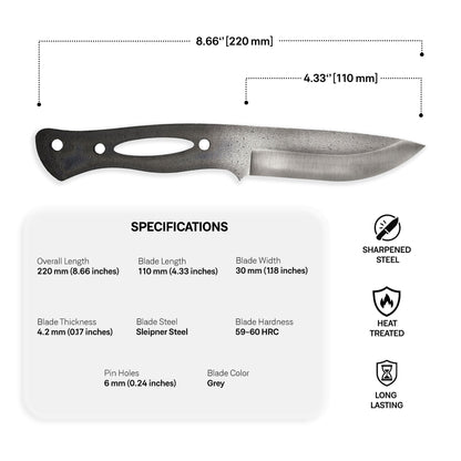 Sleipner Steel Blade Blank - 6