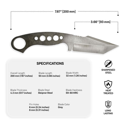 Sleipner Steel Blade Blank - 8