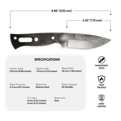 Sleipner Steel Blade Blank - 9