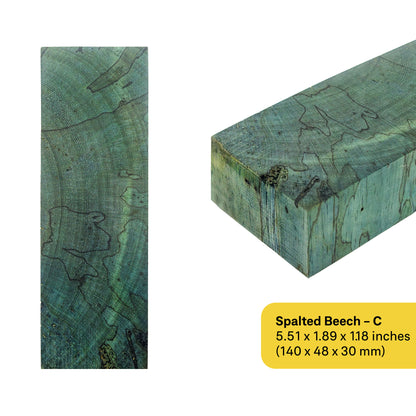 Spalted Beech Stabilized Wood Blanks (December 2024 Edition)