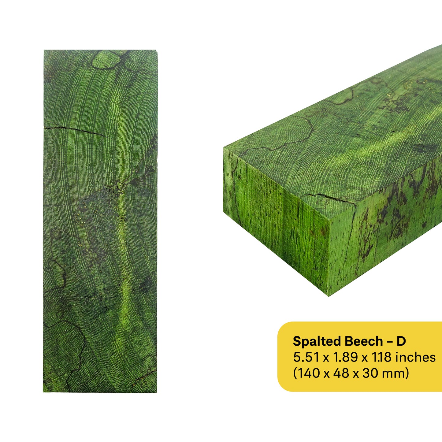 Spalted Beech Stabilized Wood Blanks (December 2024 Edition)