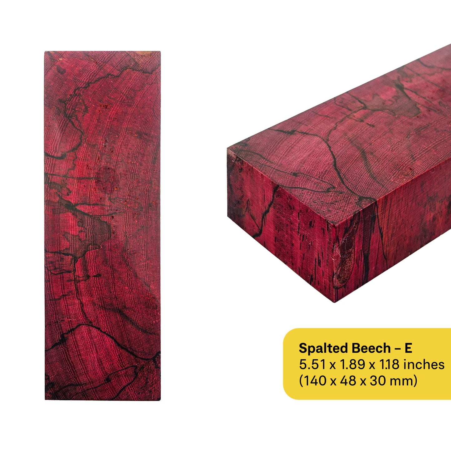 Spalted Beech Stabilized Wood Blanks (December 2024 Edition)