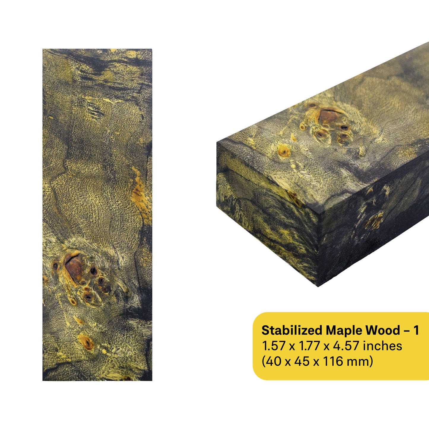 Maple Stabilized Wood Blanks (January 2025 Edition)