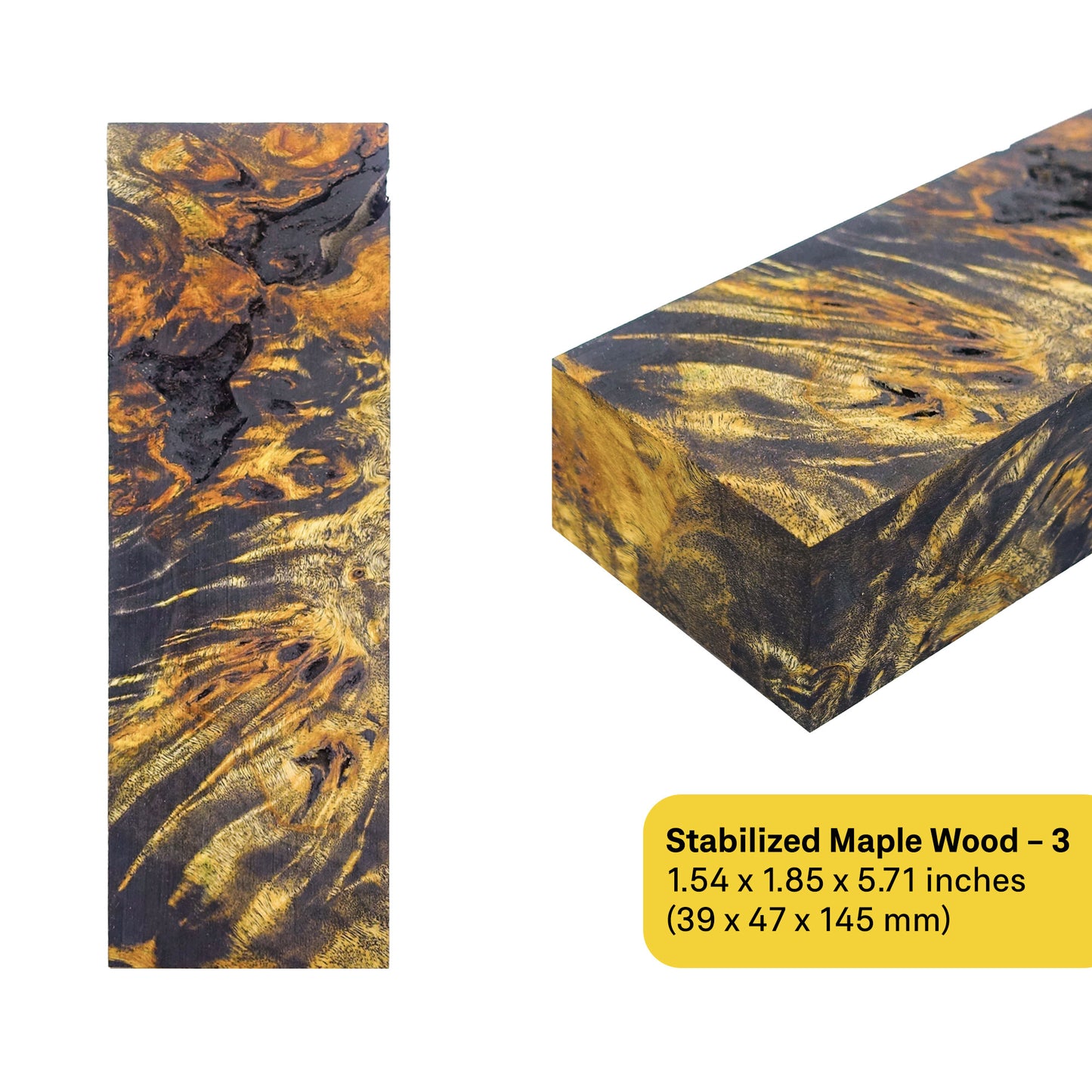 Maple Stabilized Wood Blanks (January 2025 Edition)