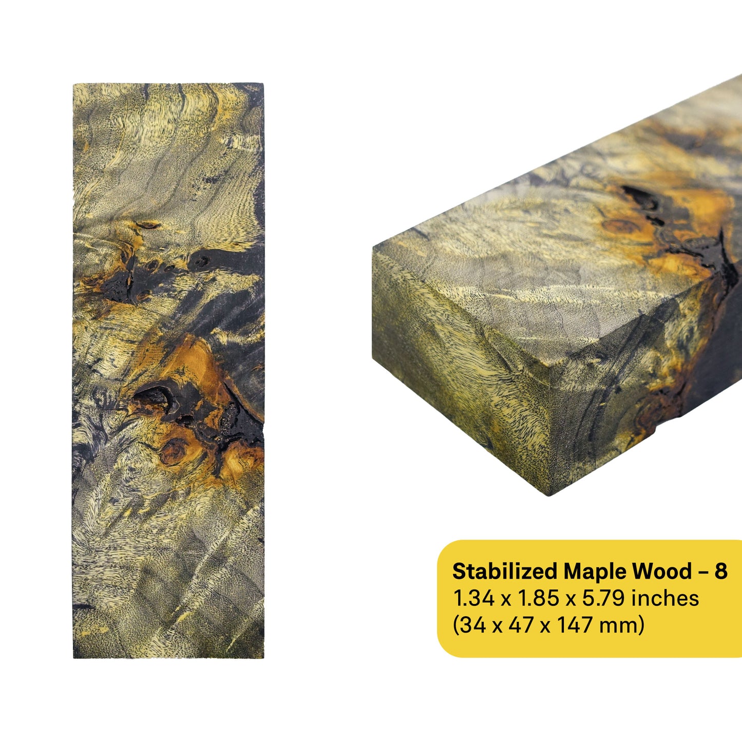 Maple Stabilized Wood Blanks (January 2025 Edition)