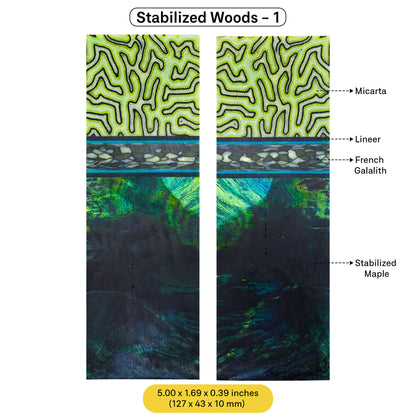 Exotic Stabilized Wood Scales (January 2025 Edition)