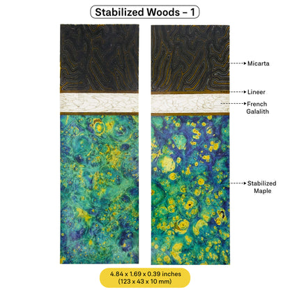 Exotic Stabilized Wood Scales (February 2025 Edition)