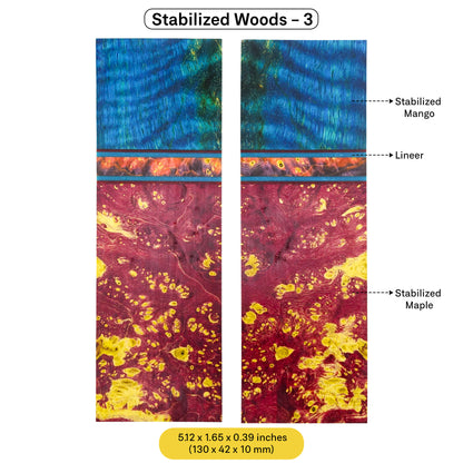 Exotic Stabilized Wood Scales (January 2025 Edition)