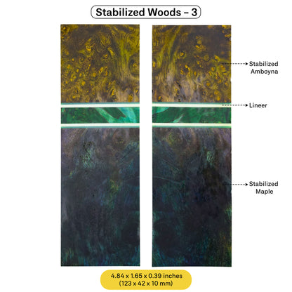 Exotic Stabilized Wood Scales (February 2025 Edition)