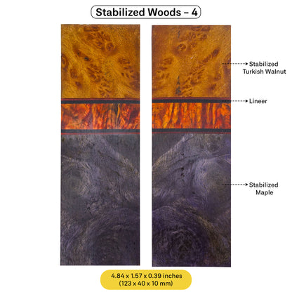 Exotic Stabilized Wood Scales (January 2025 Edition)