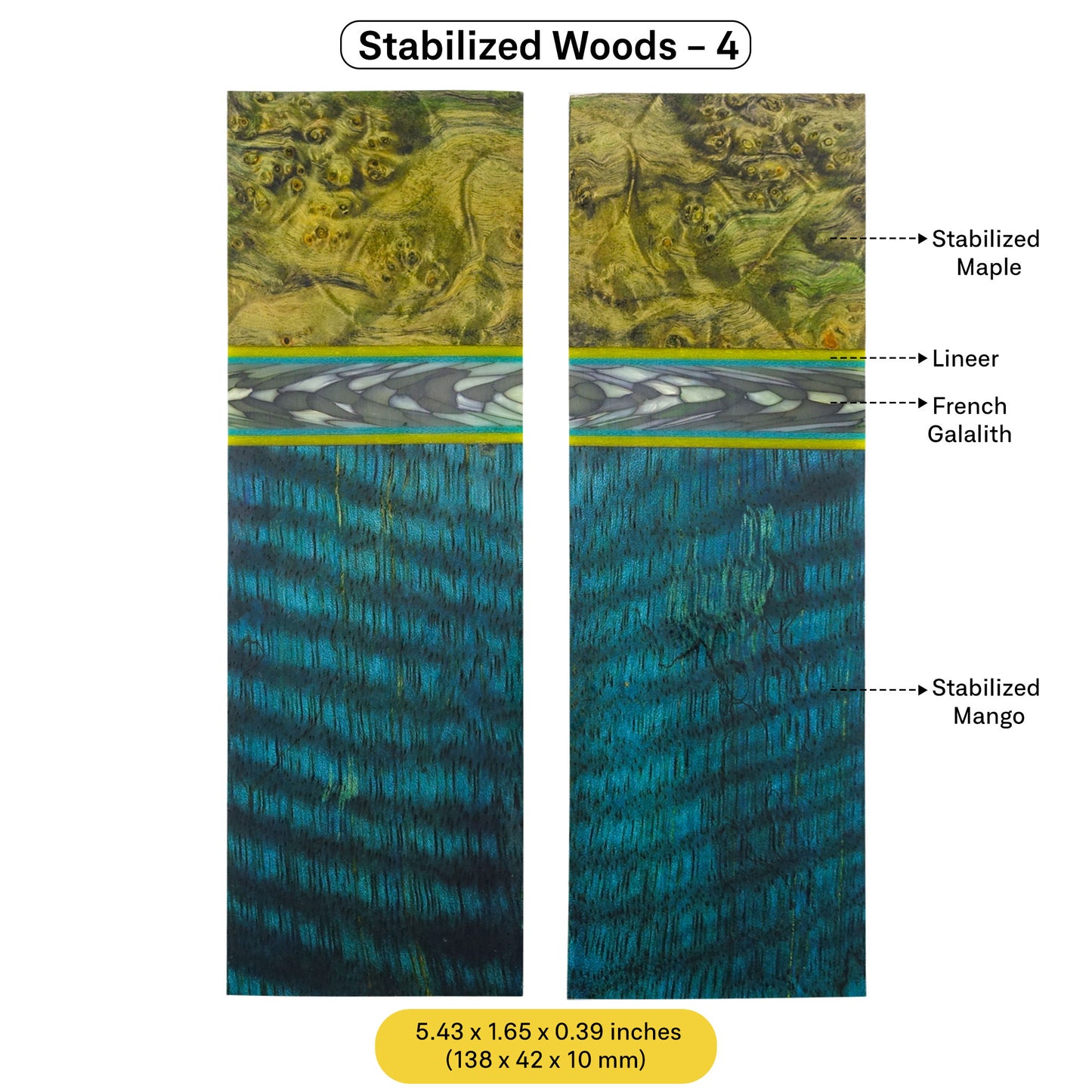 Exotic Stabilized Wood Scales (February 2025 Edition)