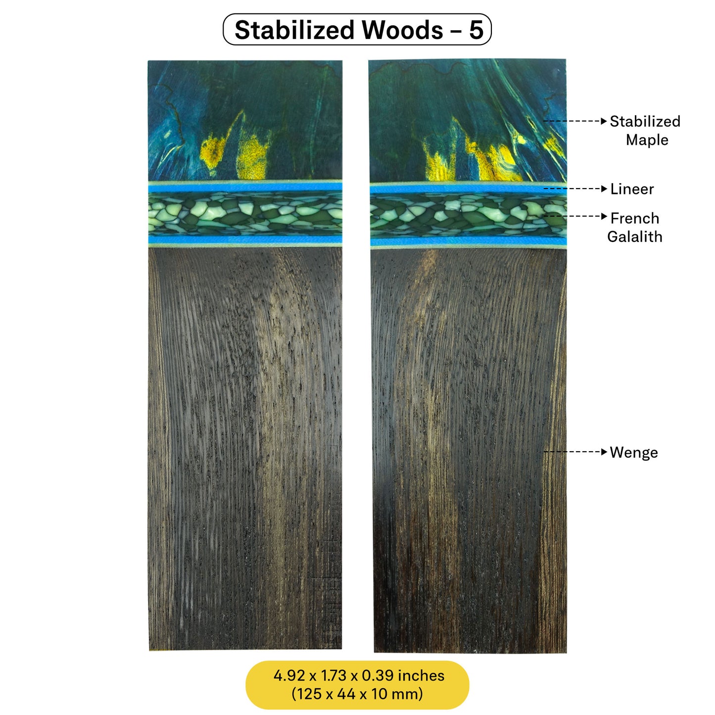 Exotic Stabilized Wood Scales (February 2025 Edition)