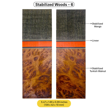 Exotic Stabilized Wood Scales (January 2025 Edition)