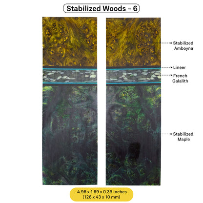 Exotic Stabilized Wood Scales (February 2025 Edition)