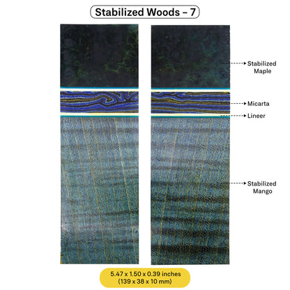 Exotic Stabilized Wood Scales (January 2025 Edition)