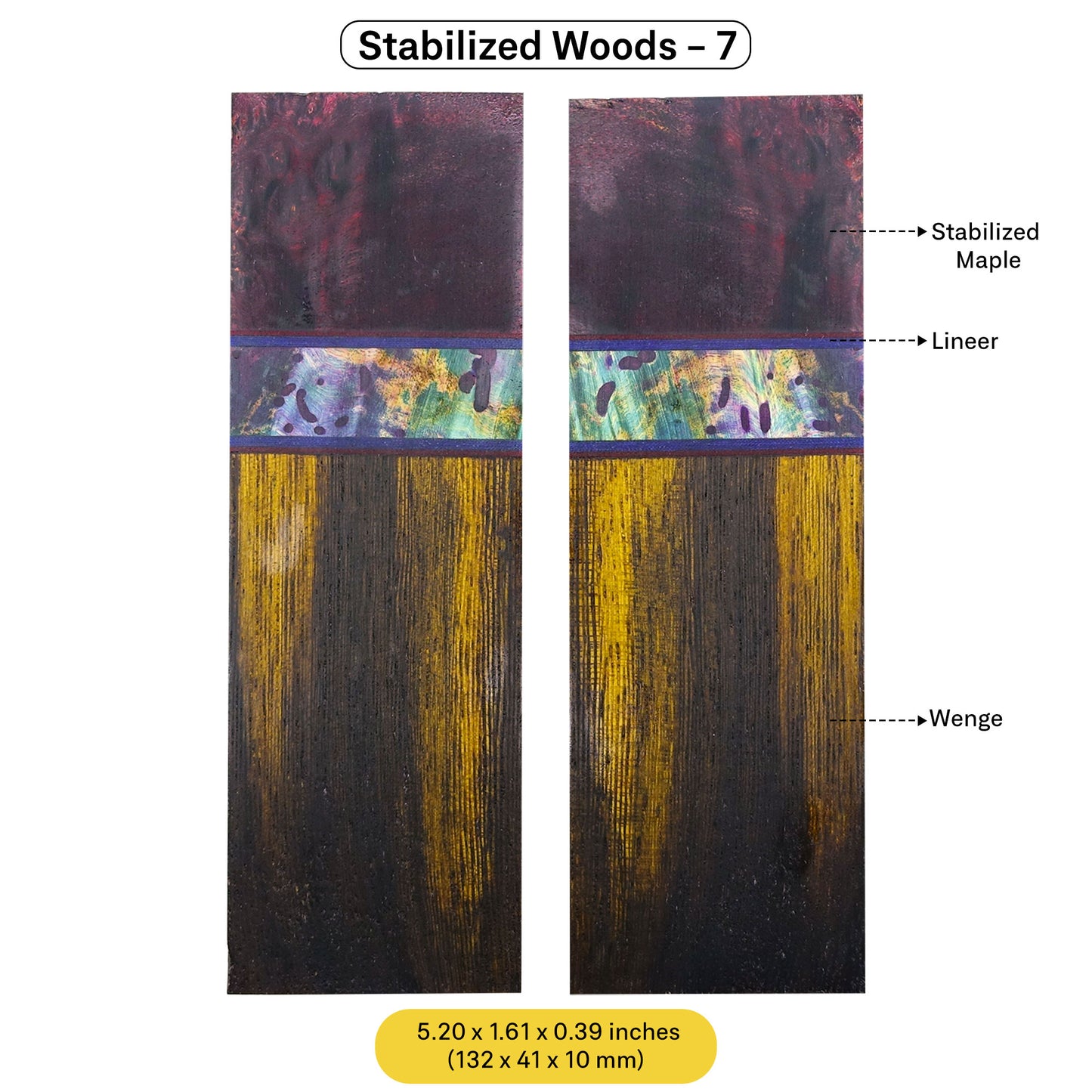 Exotic Stabilized Wood Scales (February 2025 Edition)