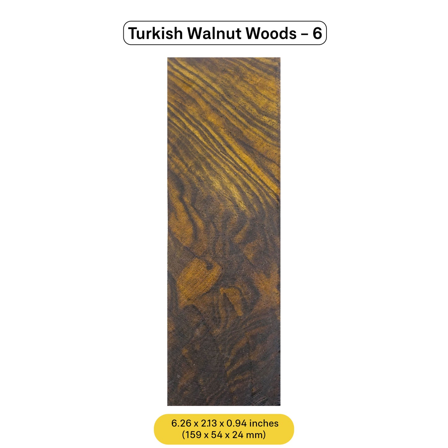 Turkish Walnut Wood Blanks (February 2025 Edition)