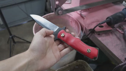 How to work mosaic pins into a knife